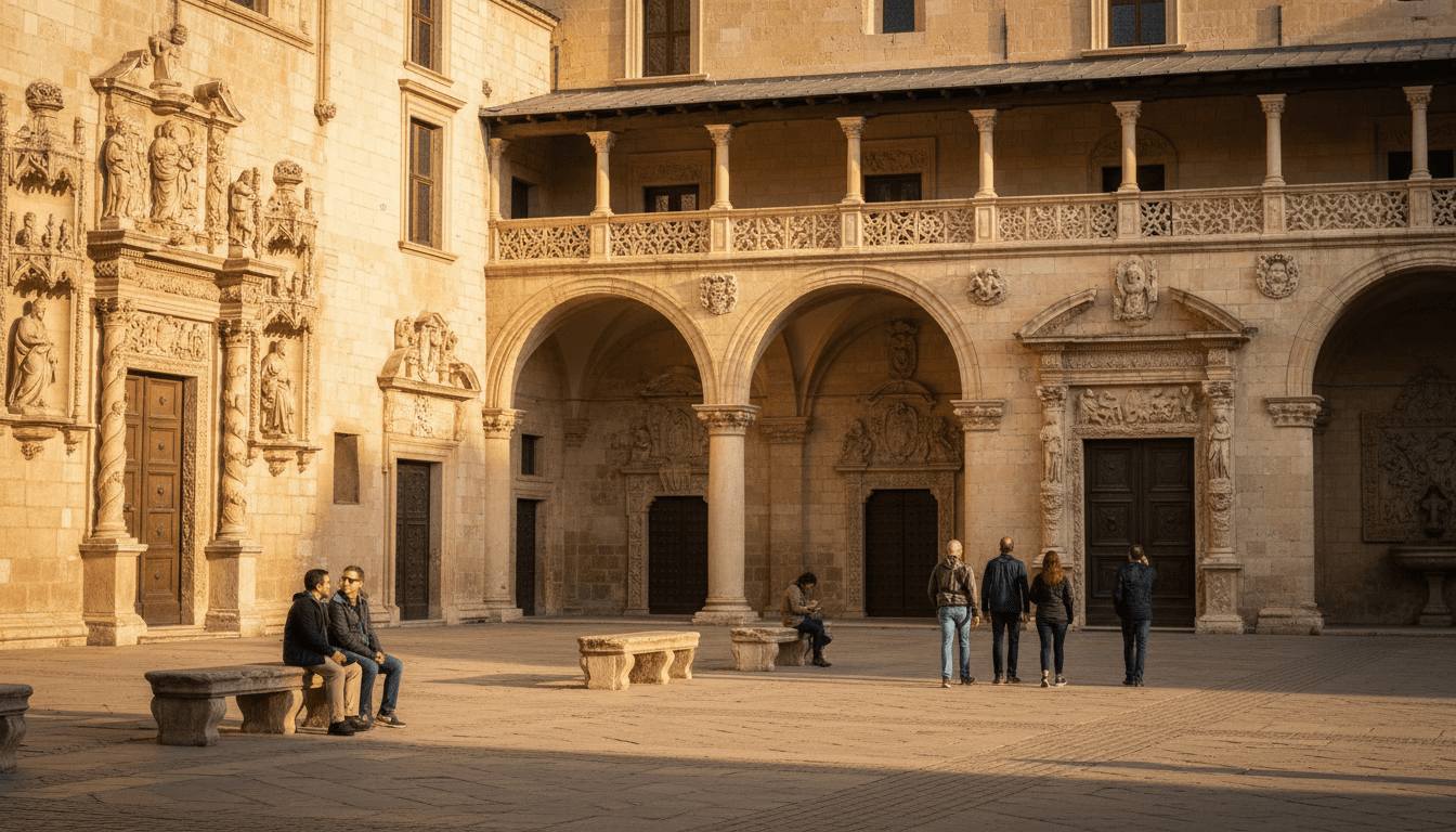 French-guided walk through a historic village